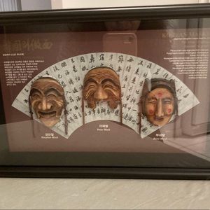 Korean Traditional Mask Shadow Box-offers …